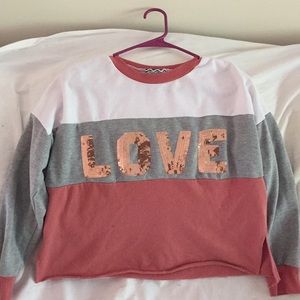 Long sleeve LOVE shirt